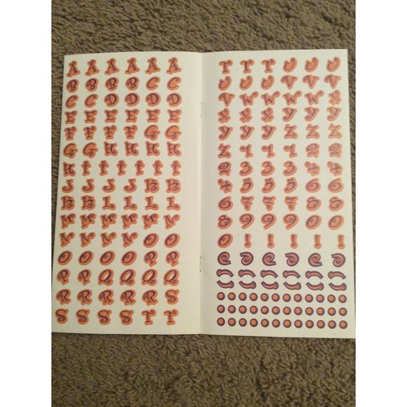 5 Sheets of Alpha/Number Stickers B16 - Picture 2 of 6